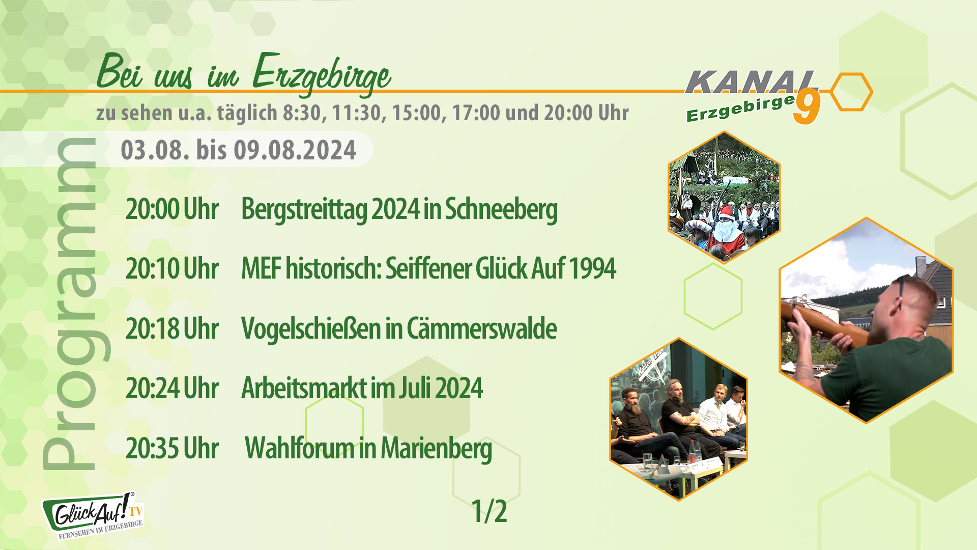 Bei uns im Erzgebirge für die Woche vom 03.08. bis 09.08.2024 Bei uns im Erzgebirge für die Woche vom 03.08. bis 09.08.2024