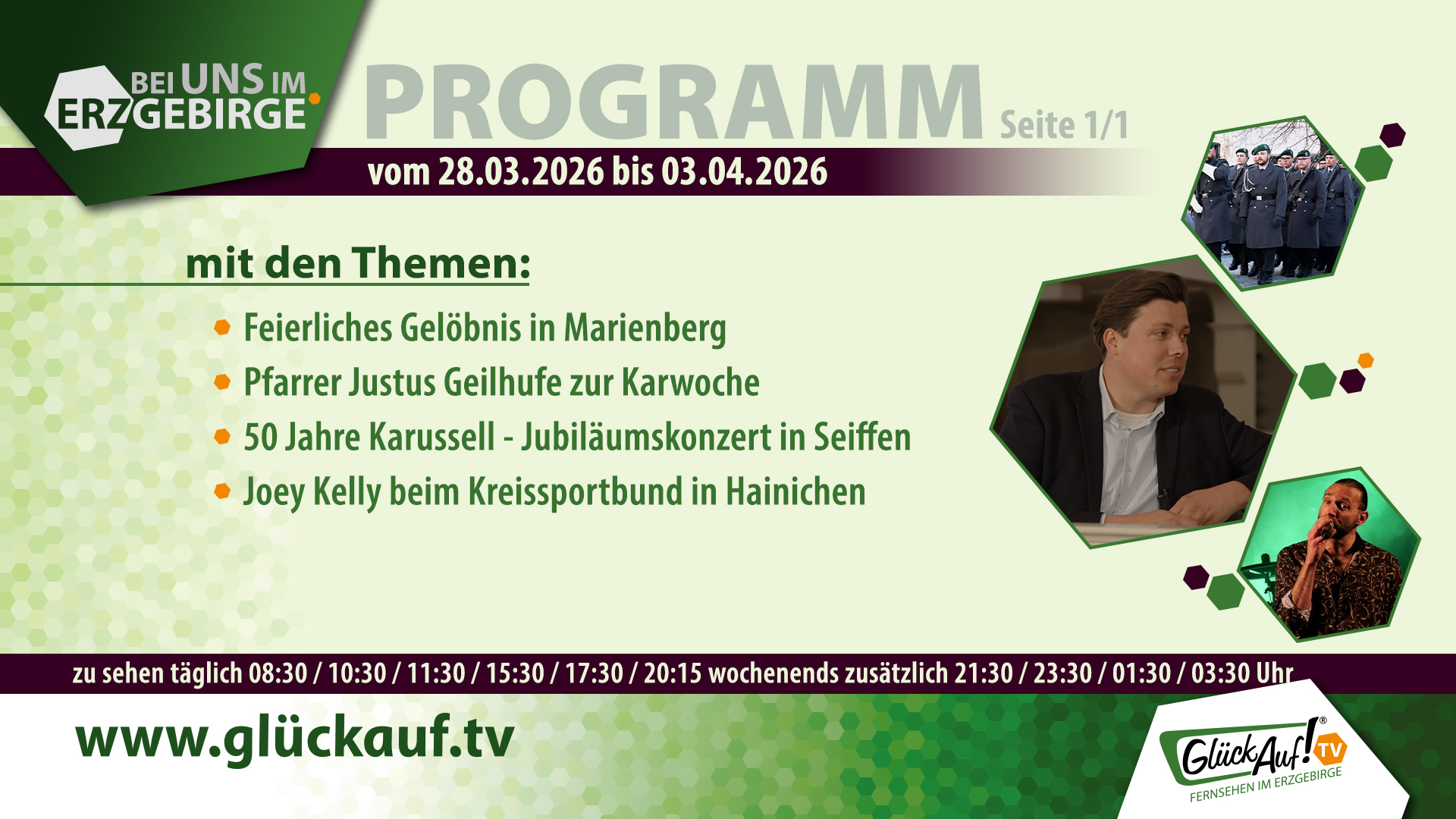 Bei uns im Erzgebirge für die Woche vom 28.03.2026 bis 03.04.2026 Bei uns im Erzgebirge für die Woche vom 28.03.2026 bis 03.04.2026