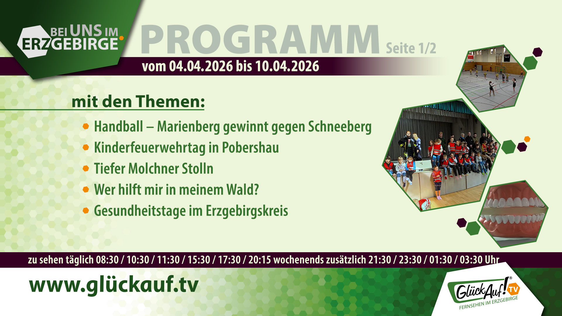 Bei uns im Erzgebirge für die Woche vom 04.04.2026 bis 10.04.2026 Bei uns im Erzgebirge für die Woche vom 04.04.2026 bis 10.04.2026