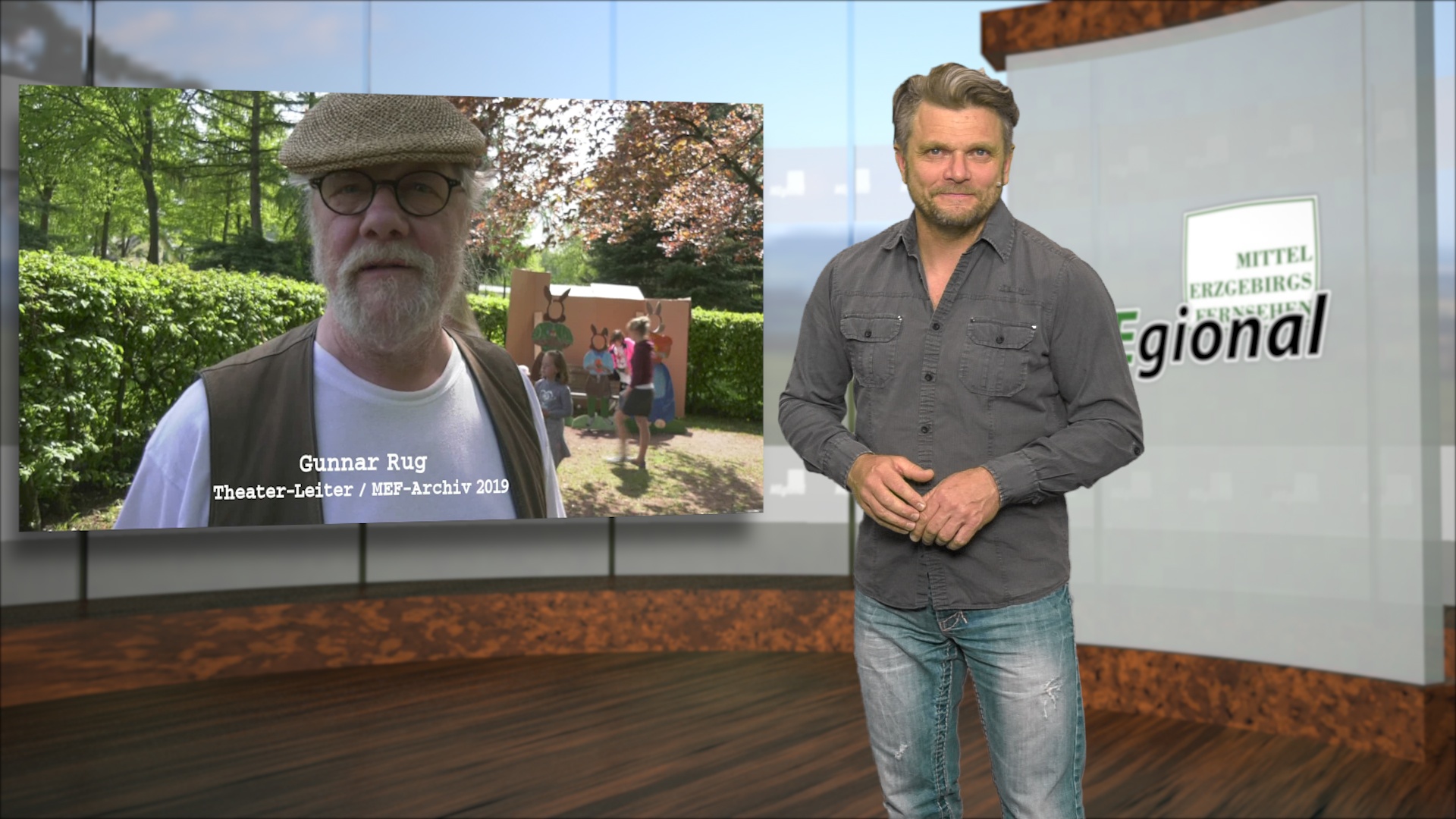 MEgional am 27. Mai 2020 mit Theaterlegende Gunnar Rug