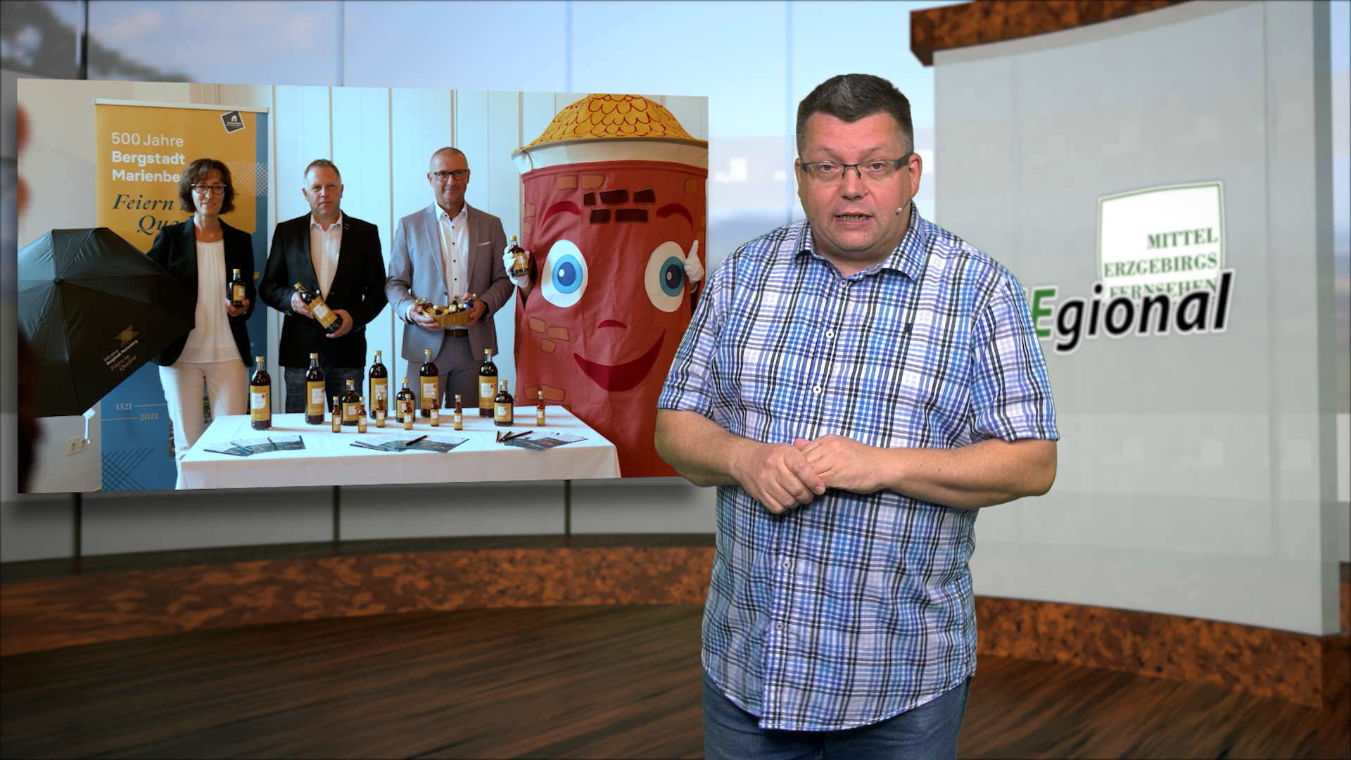 MEgional am 1. Oktober 2020 mit dem Festschnaps zur 500 Jahrfeier Marienbergs