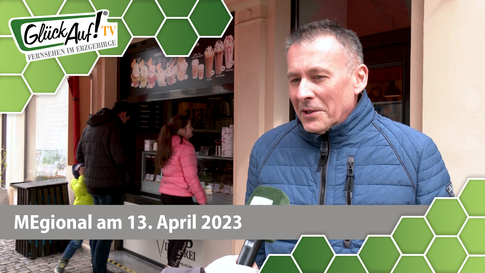 MEgional am 13. April 2023 u.a. mit einer gestohlenen Rieseneistüte