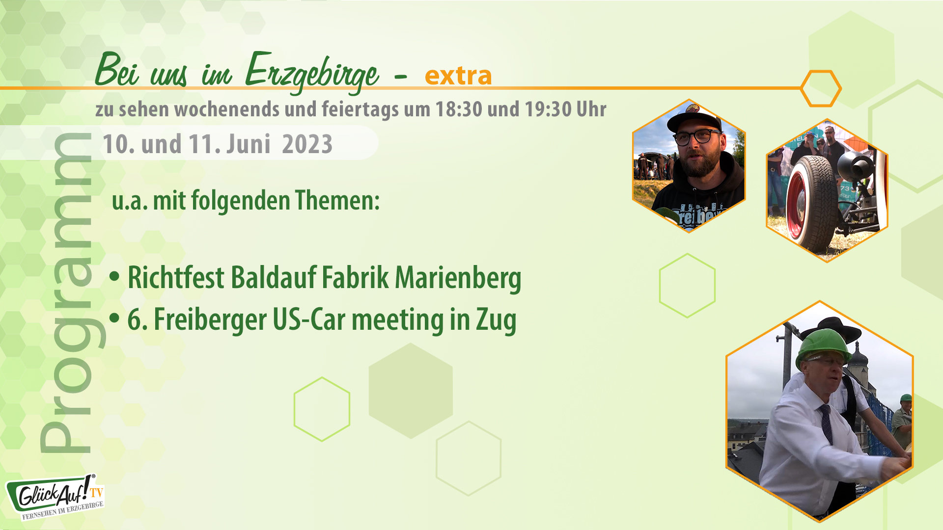 Bei uns im Erzgebirge - extra für das Wochenende der 23. Kalenderwoche 2023 Bei uns im Erzgebirge - extra für das Wochenende der 23. Kalenderwoche 2023