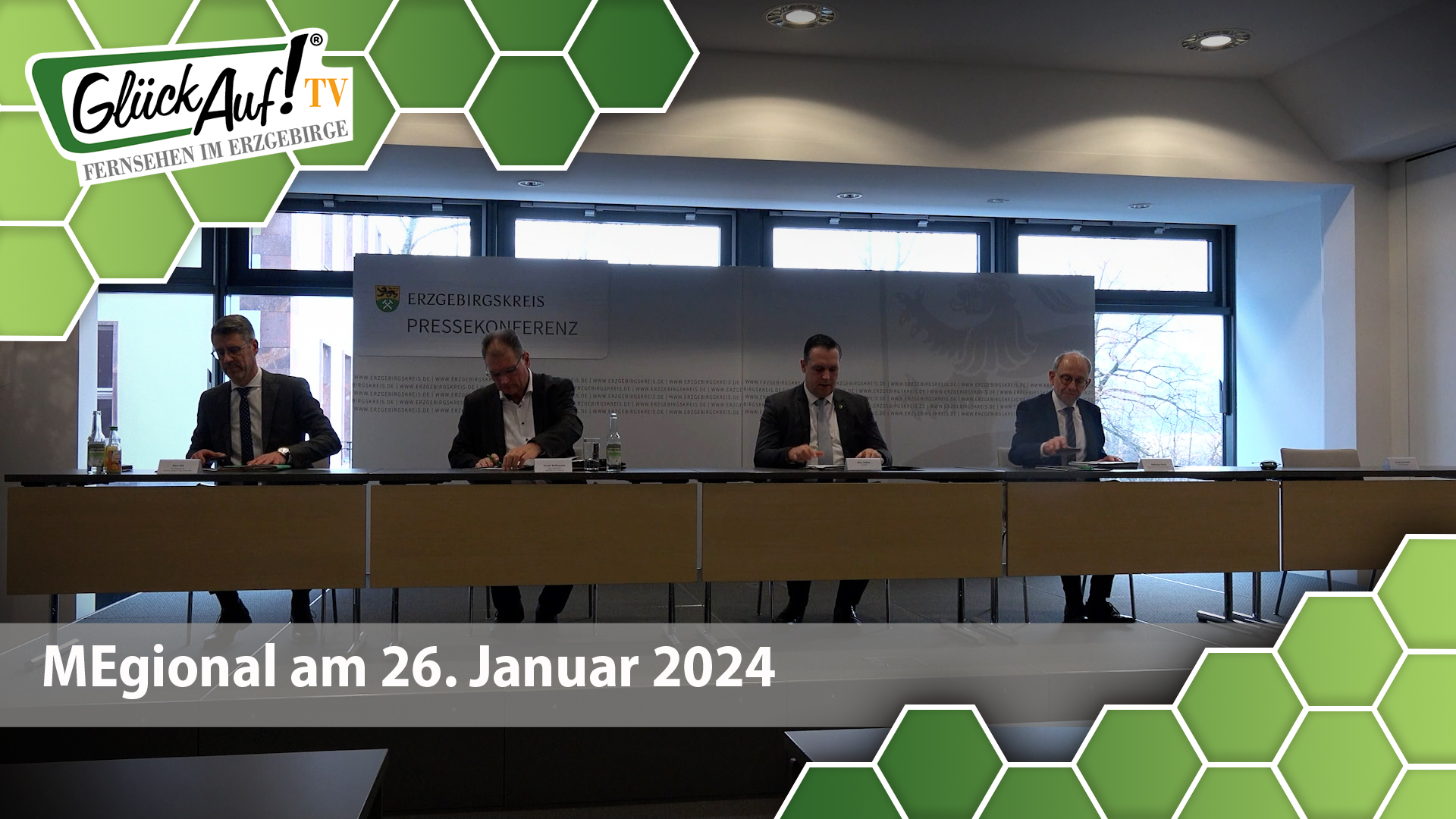 MEgional am 26. Januar 2024 mit der Jahrespressekonferenz des Landratsamtes