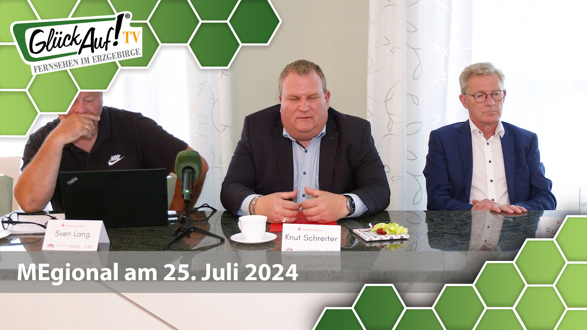 MEgional am 25. Juli 2024 mit der Pressekonferenz des Thumer Werfertag