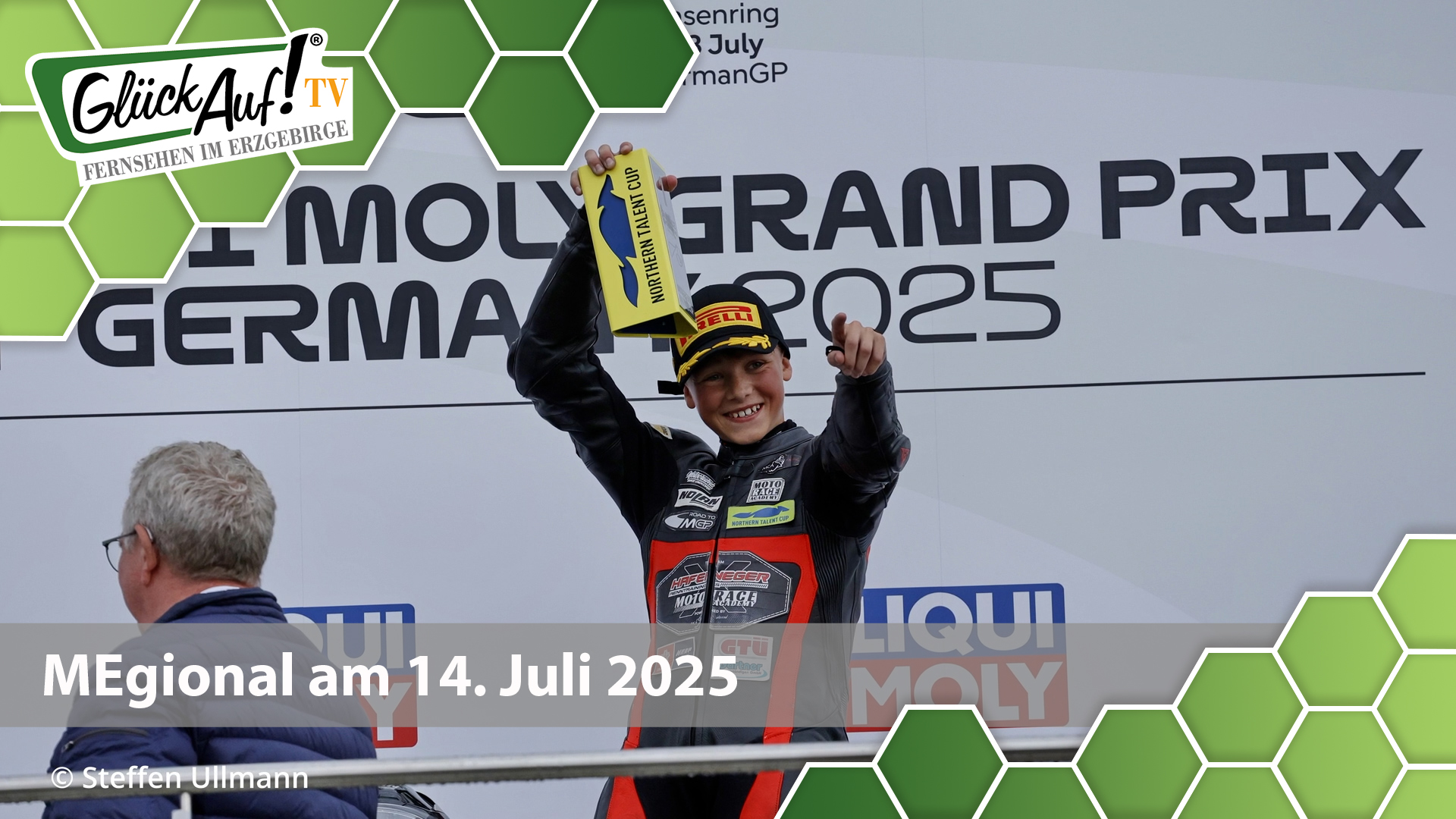 MEgional am 14. Juli 2025 mit dem Thema: Motorrad Grand Prix auf dem Sachsenring
