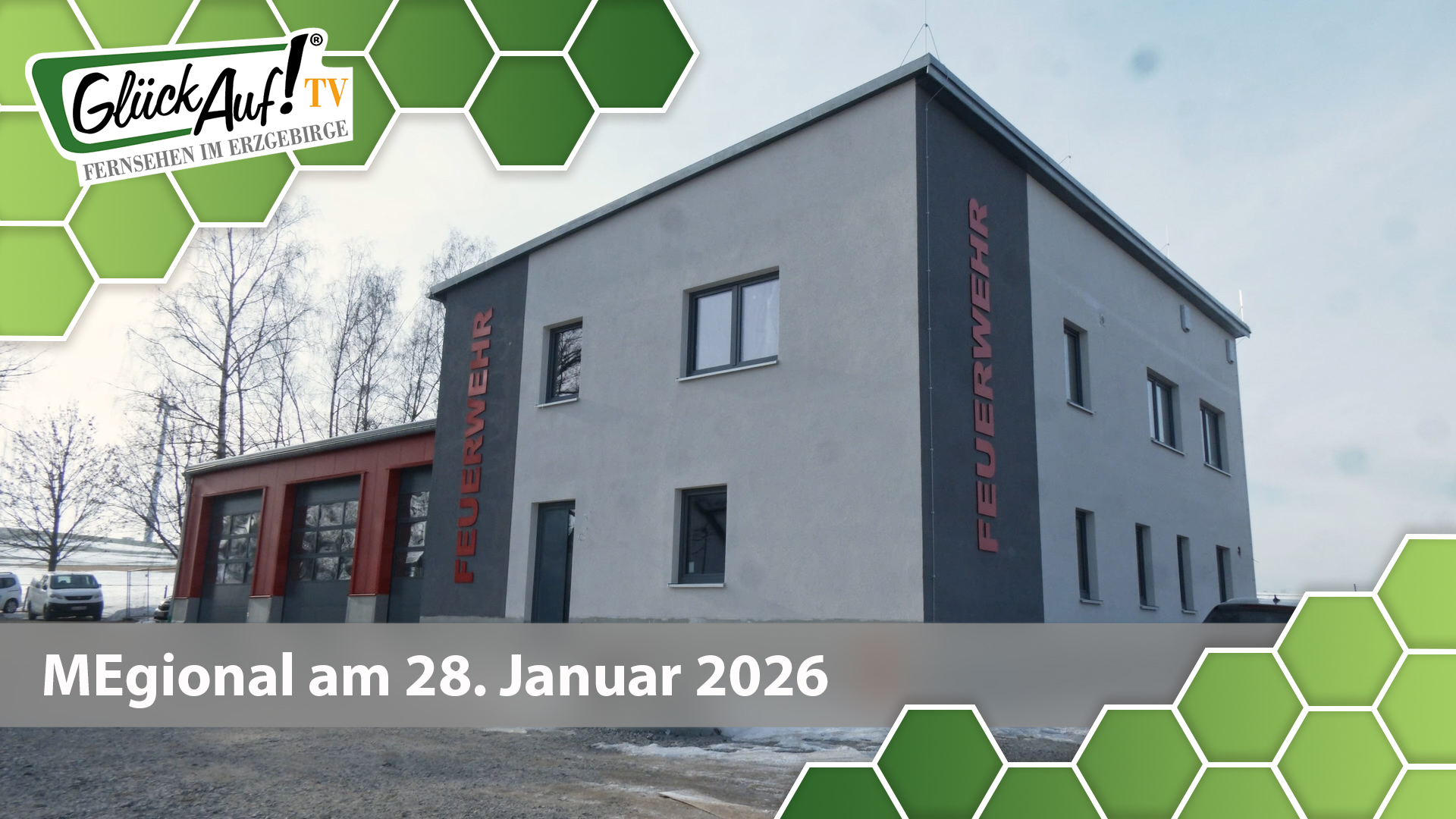 MEgional am 28. Januar mit dem Thema: Richtfest am neuen Gerätehaus in Niederlauterstein